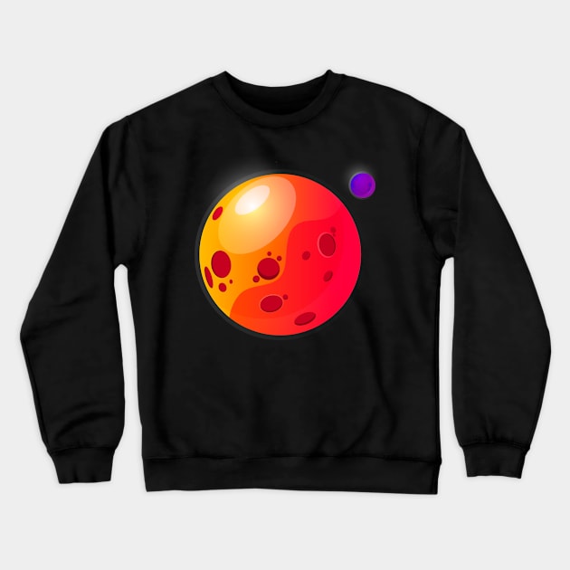 Red planet Crewneck Sweatshirt by Syegres